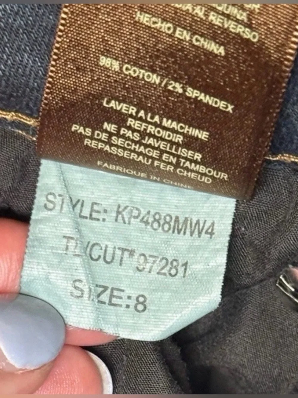 Kut From The Kloth Size 8 Diana Skinny Stretch Blue Jeans Womens 32 X 32 - Picture 10 of 10